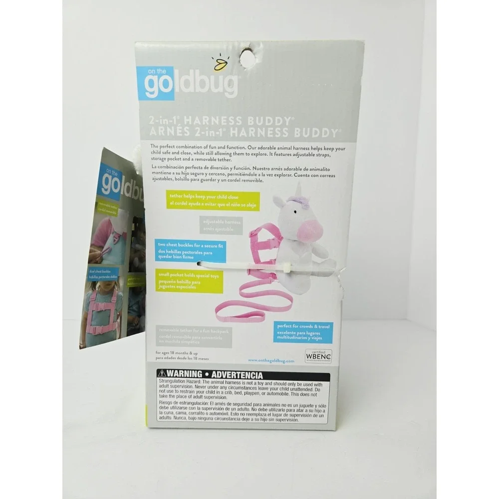 Goldbug Unicorn BACKPACK 2in 1 Harness Buddy Toddler Child Safety Security